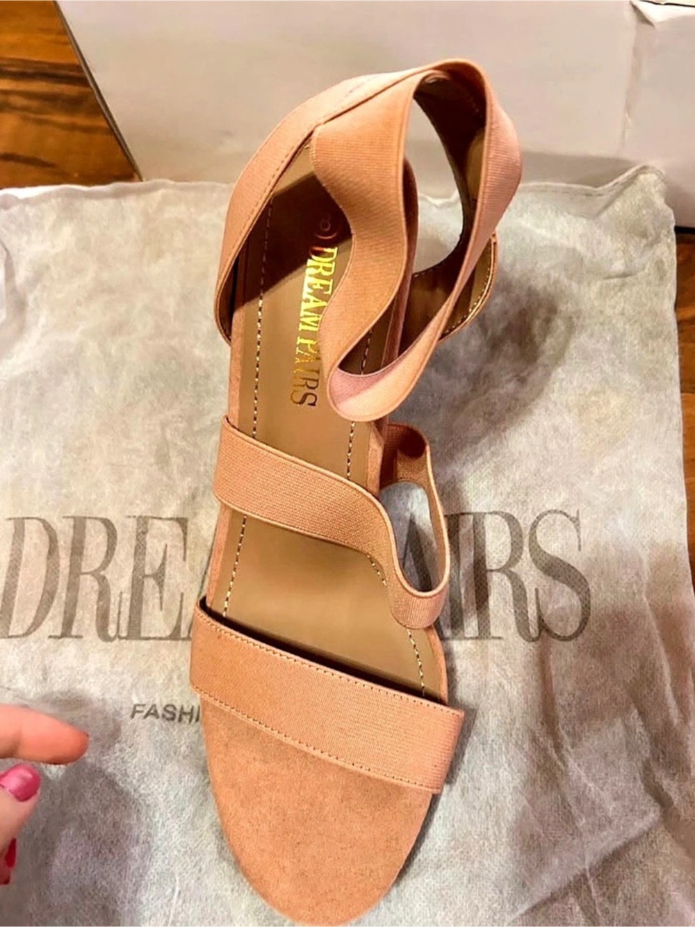 Victoria's Secret Blush Block Heel Sandals in Pink US 8 NWT